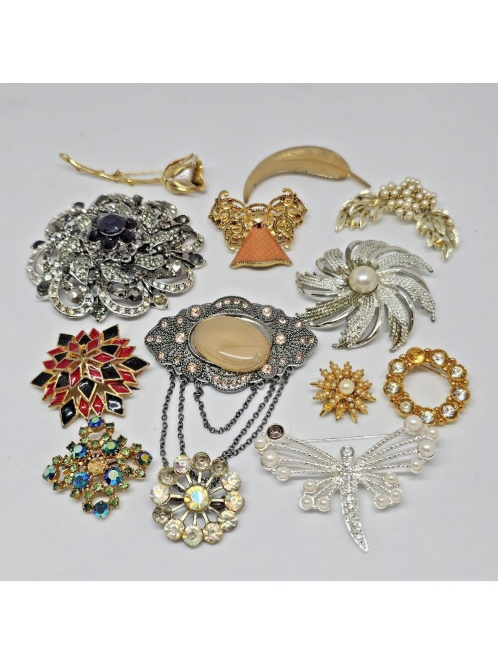 13 Brooch SCRAP Lot For Repair Repurpose DIY Projects Brooches Pins Jewelry
